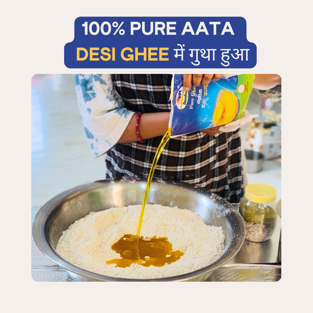 Desi Ghee GUD THEKUA (Aata & Jaggery)